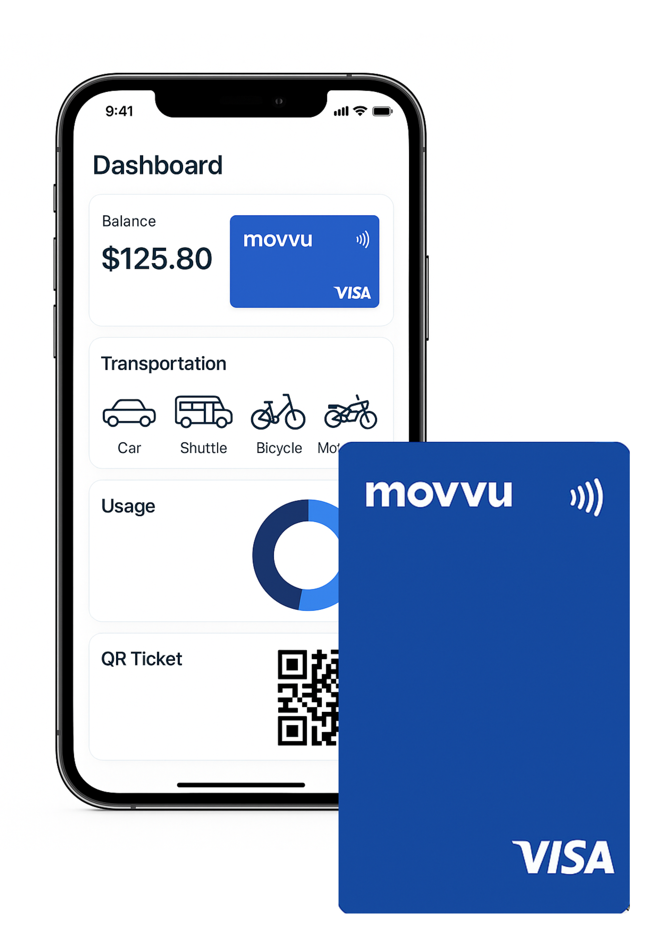 App Card Vertical Mockup - Movvu Platform